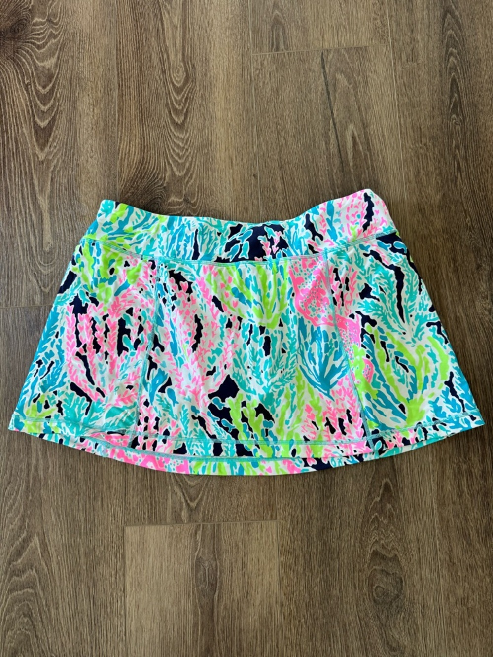 Lilly Pulitzer Neon Coral Reef Print Skort